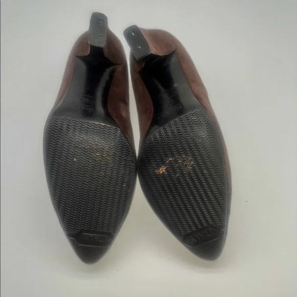 Prada Suede Stack Heel Two Tone Pump Sz 36 - Picture 3 of 6